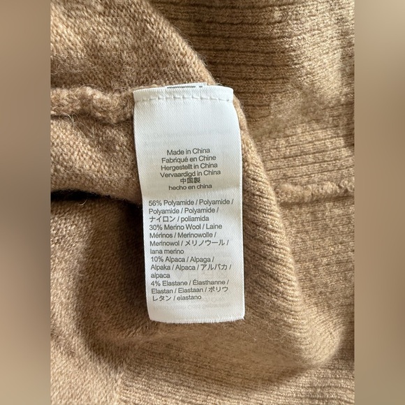 NWT J. Crew Women’s Heather Mushroom Tan Half-Zip Sweater Dress - Size XXL - Picture 7 of 9